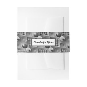 Cintas Para Invitaciones Saldo B/W (personalizado) de Kenneth Yoncich