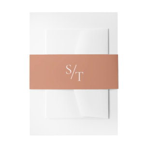 Cintas Para Invitaciones Samantha Burnt Naranja Tradicional Elegante Boda