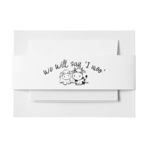 Cintas Para Invitaciones Santa Vaca Daremos Mi Boda De Moo