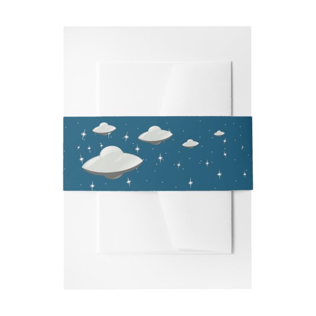 Cintas Para Invitaciones Saucer volador (Anverso Ejemplo)
