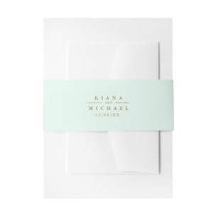 Cintas Para Invitaciones Sea Foam Beach Wedding ID837