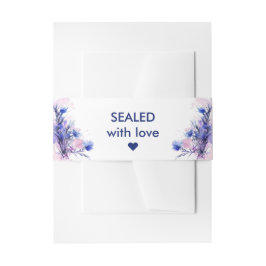 Cintas Para Invitaciones 💍Sellado con Amor Cornflower Reverie