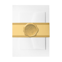 Sello de Cera Dorado Monograma 2 Iniciales Amarill