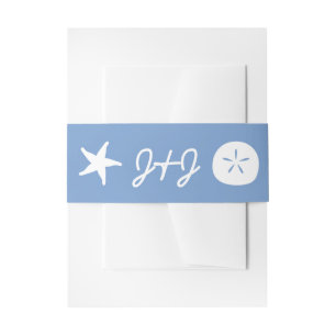 Cintas Para Invitaciones Semillas de verano en Periwinkle invitan a la band