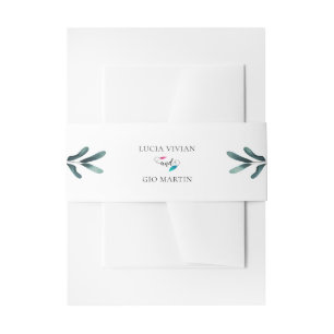Cintas Para Invitaciones Sencilla vegetación de hojas de eucalipto