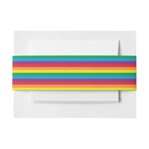 Cintas Para Invitaciones Sencillamente patrón arco iris