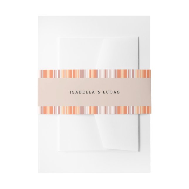 Cintas Para Invitaciones Serape Fall Season Vertical Strips (Anverso Ejemplo)