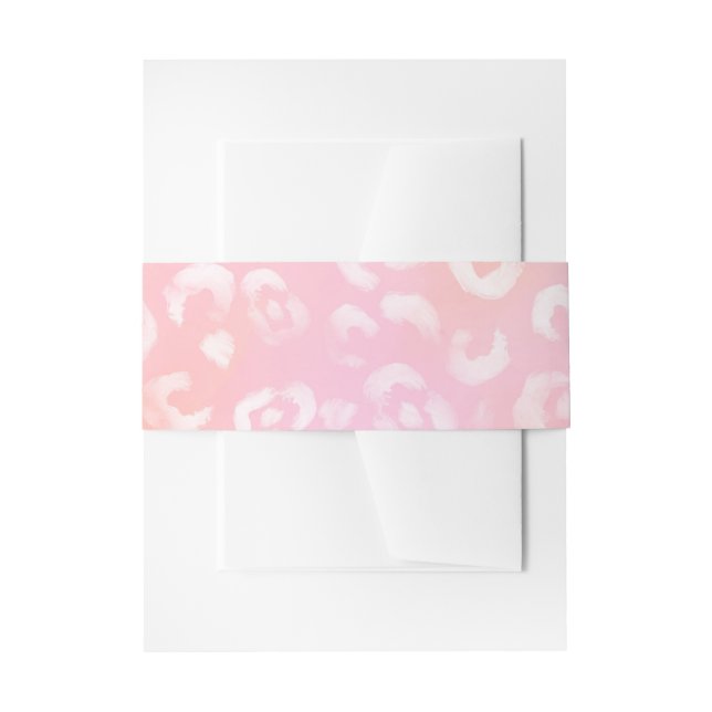 Cintas Para Invitaciones Serie de pintura de leopardo Diseño 1  (Anverso Ejemplo)