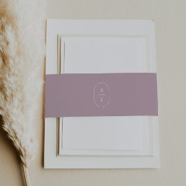 Cintas Para Invitaciones SHYLAH Mauve Lilac Boda Púrpura Simple Moderno