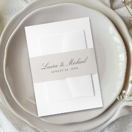 Cintas Para Invitaciones Simple Beach Sand Personalized Wedding