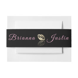 Cintas Para Invitaciones Simply Elegant Bride and Groom 