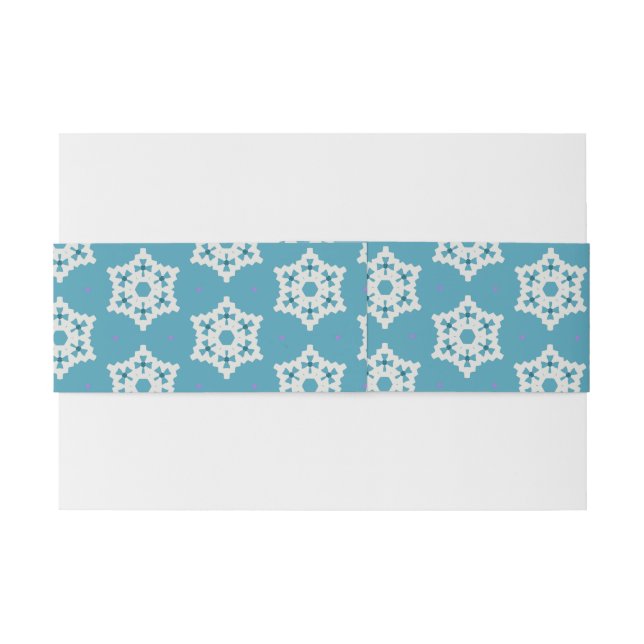 Cintas Para Invitaciones Snowflakes pp1 (Reverso ejemplo)