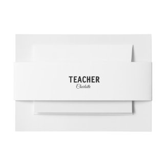 Cintas Para Invitaciones Soy profesor escuela Universidad agregue su nombre