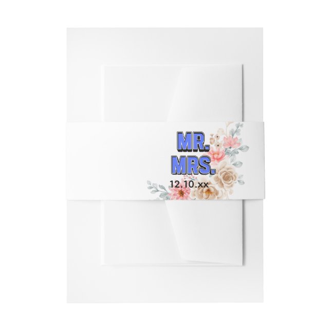 Cintas Para Invitaciones Sr. & Sra. (Anverso Ejemplo)