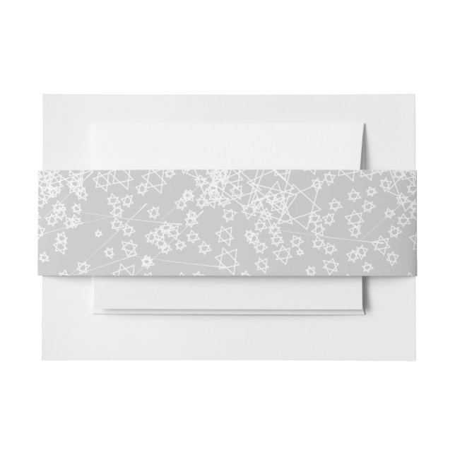 Cintas Para Invitaciones STAR TREE Bat Bar Mitzvah Wrband (Anverso Ejemplo)