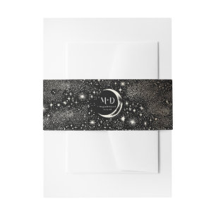 Cintas Para Invitaciones Stars Moon Celestial Mystical Boda