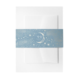 Cintas Para Invitaciones Stars Moon Celestial Mystical Boda