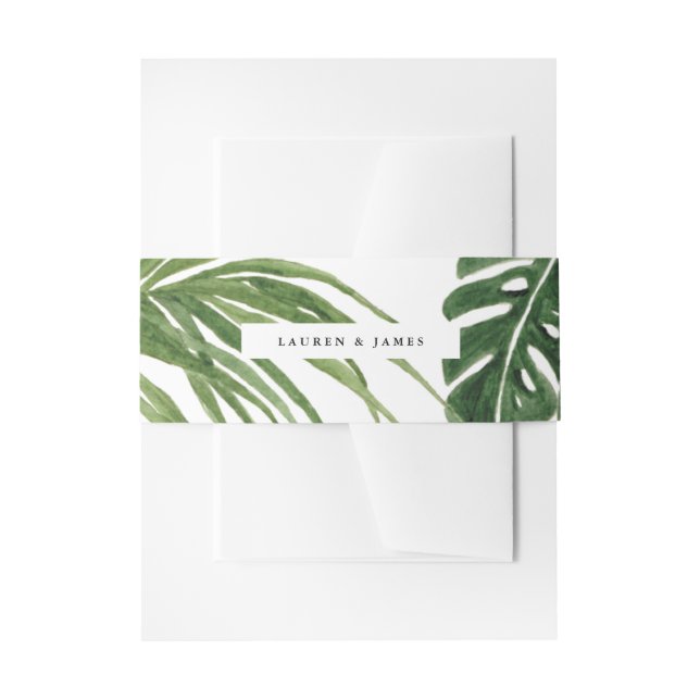 Cintas Para Invitaciones Sueño tropical (Anverso Ejemplo)