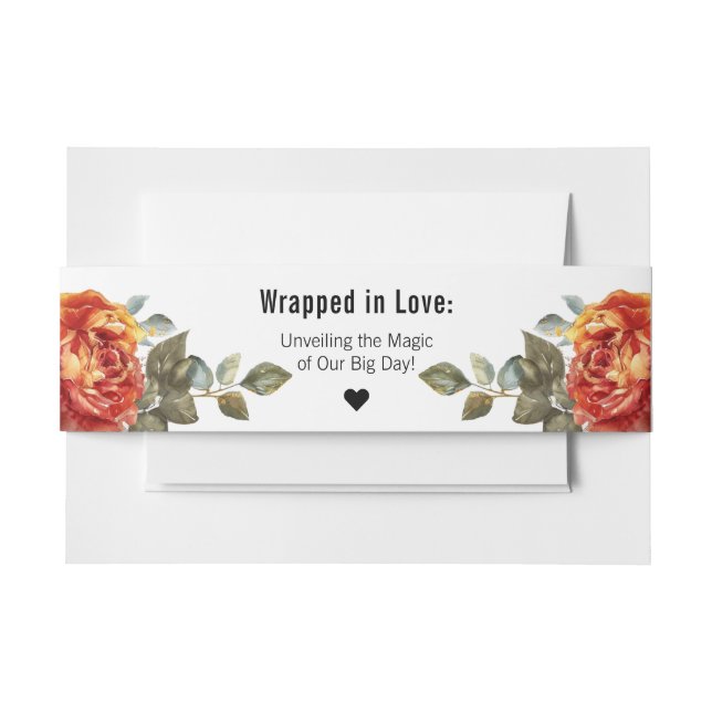 Cintas Para Invitaciones Sueños de mármol: Colección de elegancia Rosa Nara (Anverso Ejemplo)