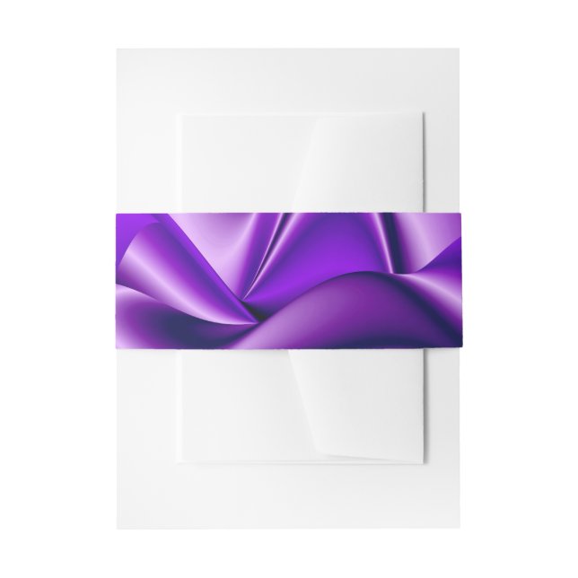 Cintas Para Invitaciones Sueños del arcoiris de flores moradas (Anverso Ejemplo)