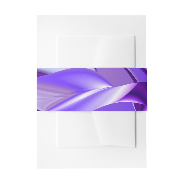 Cintas Para Invitaciones Sueños del arcoiris de flores moradas (Anverso Ejemplo)