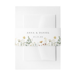 Cintas Para Invitaciones Summer Wildflower Field Wedding