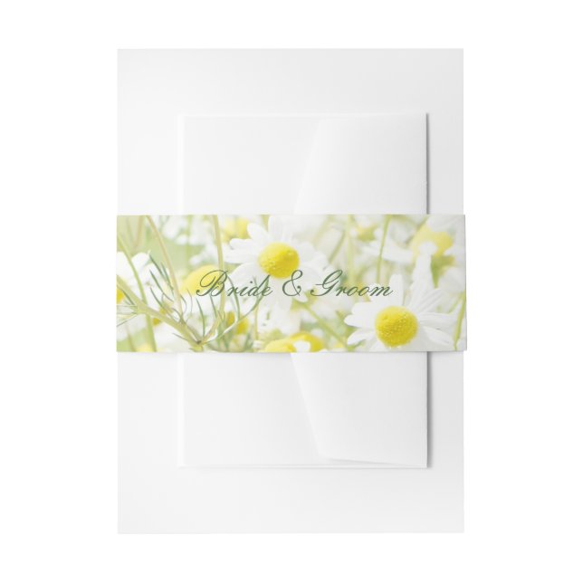 Cintas Para Invitaciones Summerfield Daisies Chamomile Flower Boda (Anverso Ejemplo)