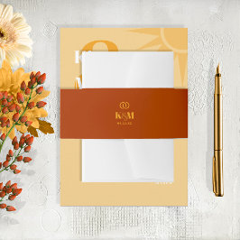 Cintas Para Invitaciones Sunshine Typography Boda Brick Red ID1048