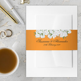 Cintas Para Invitaciones Tangerine Elegance Boda Botánico