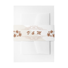 Cintas Para Invitaciones Tarjeta de gabinete de detalles del Boda floral de