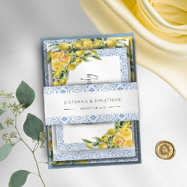 Cintas Para Invitaciones Tarjeta de inserción de recepción de La Dolce Vita