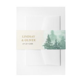 Cintas Para Invitaciones Tarjeta de Sobre de Montañas de Boda