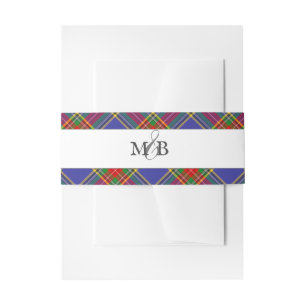 Cintas Para Invitaciones Tartan Plaid Escocés Clan MacBeth
