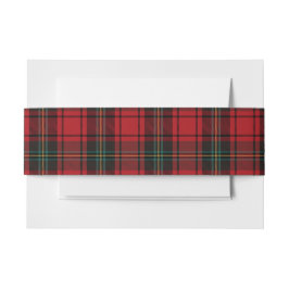 Cintas Para Invitaciones Tartan Plaid Rojo Negro Ralph Navidad Atemporal