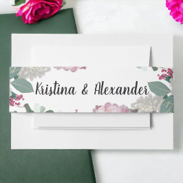 Cintas Para Invitaciones Tema del jardín