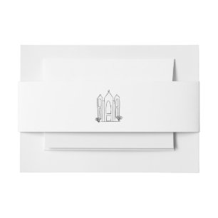 Cintas Para Invitaciones Templo LDS Salt Lake City simple mormón moderno