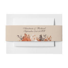 Cintas Para Invitaciones Terracota ligera y Boda Naranja quemado