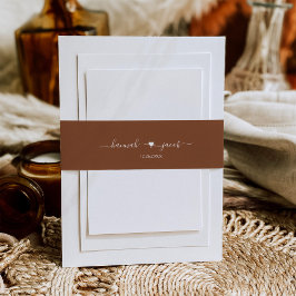 Cintas Para Invitaciones Terracotta Boda