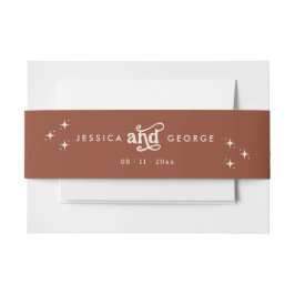 Cintas Para Invitaciones Terracotta Boho