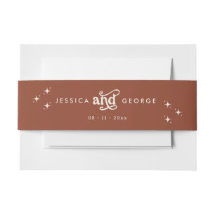 Cintas Para Invitaciones Terracotta Boho