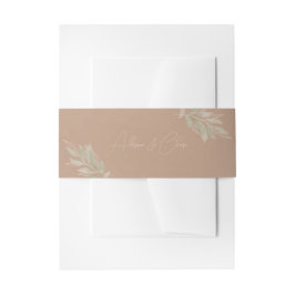 Cintas Para Invitaciones Terracotta Boho Minimalist Wedding