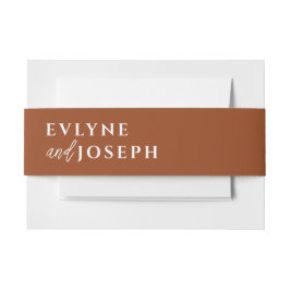 Cintas Para Invitaciones Terracotta Boho Naranja Burn Boda único audaz