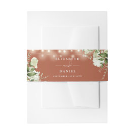 Cintas Para Invitaciones Terracotta Greenery String Lights Boda