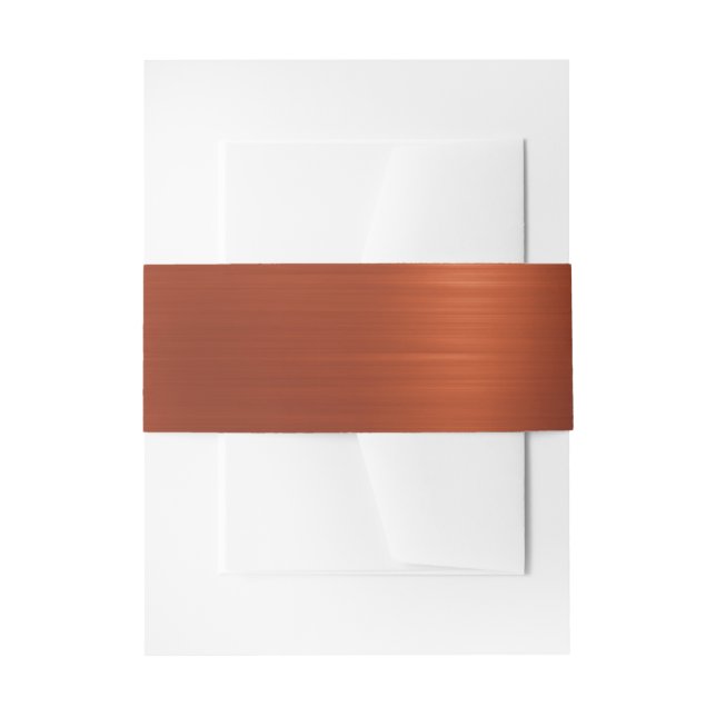 Cintas Para Invitaciones Terracotta Shimmer Ombre (Anverso Ejemplo)