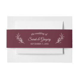 Cintas Para Invitaciones Terracotta Simple Boho Boda Floral