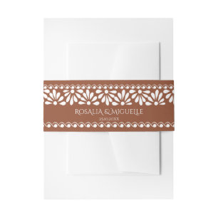 Cintas Para Invitaciones Terracotta vintage talavera boda mexicana