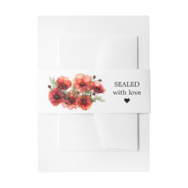 Cintas Para Invitaciones Texto personalizado Serenata de Pétalo Escarlata 