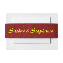 Cintas Para Invitaciones Textura personalizada de terciopelo real