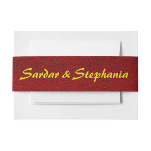 Cintas Para Invitaciones Textura personalizada de terciopelo real