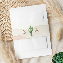 Cintas Para Invitaciones The Watercolor Desert Range Wedding Suite -